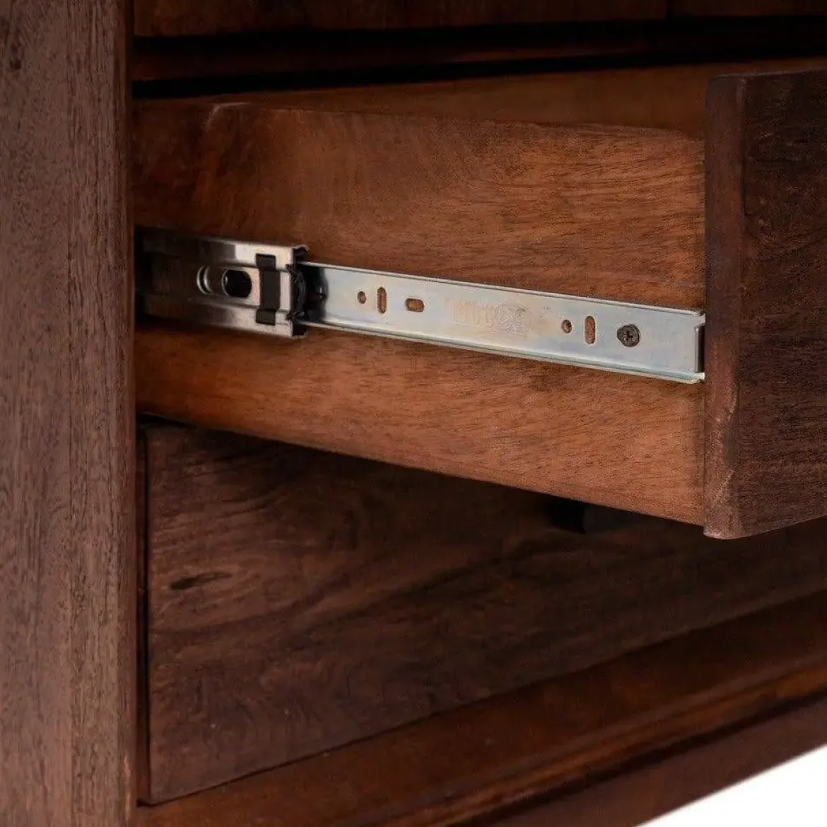 Armario de Salón en Madera de Mango Marrón 615136