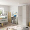 Armario Juvenil de 2 Puertas 200 cm Blanco-Alpes ARES 016667F