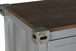 Armario Metálico 112 cm Gris Diseño Container MB-217357
