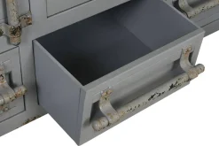 Armario Metálico 112 cm Gris Diseño Container MB-217357