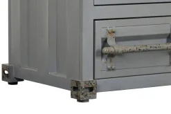 Armario Metálico 112 cm Gris Diseño Container MB-217357