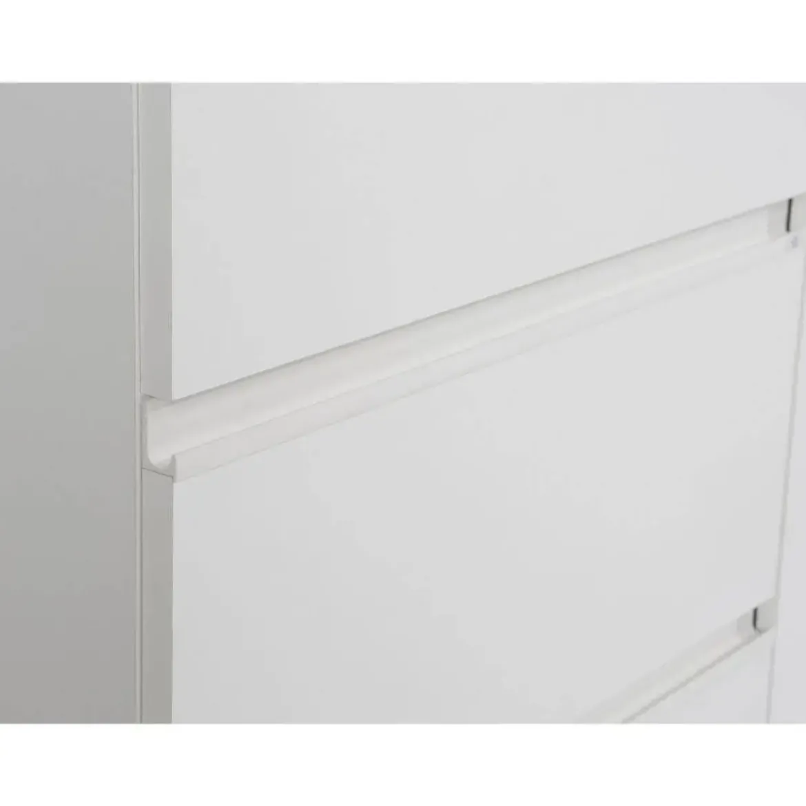 Armario 2 Puertas 3 Cajones en Blanco Mate con Cajonera Exterior W2QS323E71-120