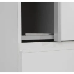 Armario 2 Puertas 3 Cajones en Blanco Mate con Cajonera Exterior W2QS323E71-120