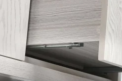 Armario Ropero en MDF Gris Claro con Tiradores Metálicos MB-220060