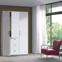 Armario Tres Puertas y Tres Cajones WARD WRD353BO
