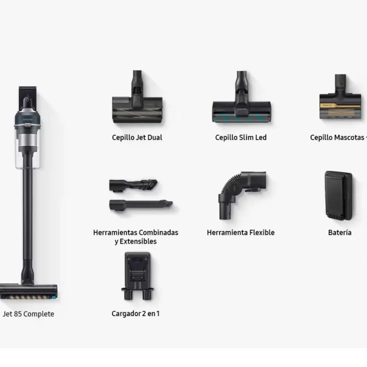 Aspirador Escoba SAMSUNG sin Cable JET 85 VS20C8524TB/WA