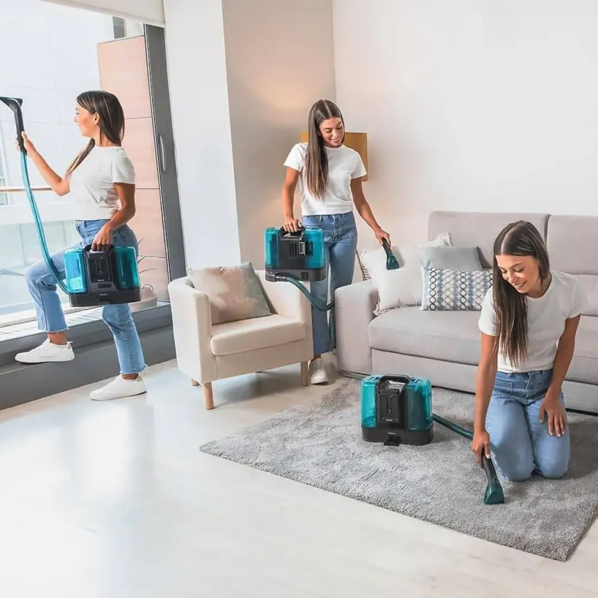 Aspirador tapicerías CECOTEC batería Conga 4000 Carpet&Spot CeanLiberty 08116