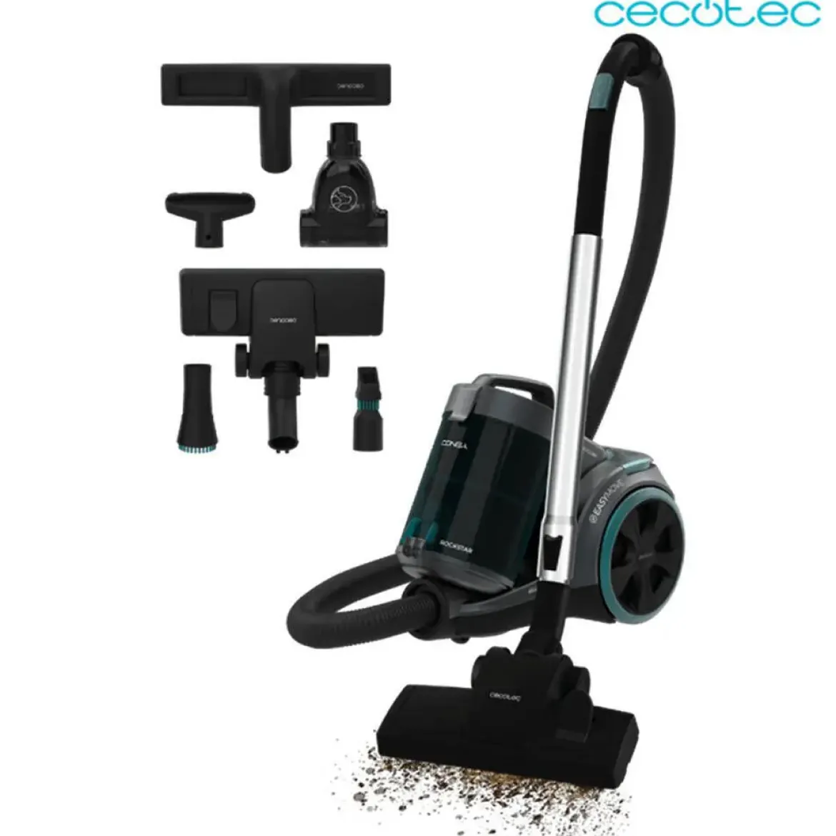 Aspirador Trineo 900 W Conga Rockstar Multicyclonic XL PowerStyle 4467 CECOTEC