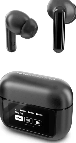 Auriculares Bluetooth Energy Sistem Display ANC True Wireless con cancelación de ruido 45917
