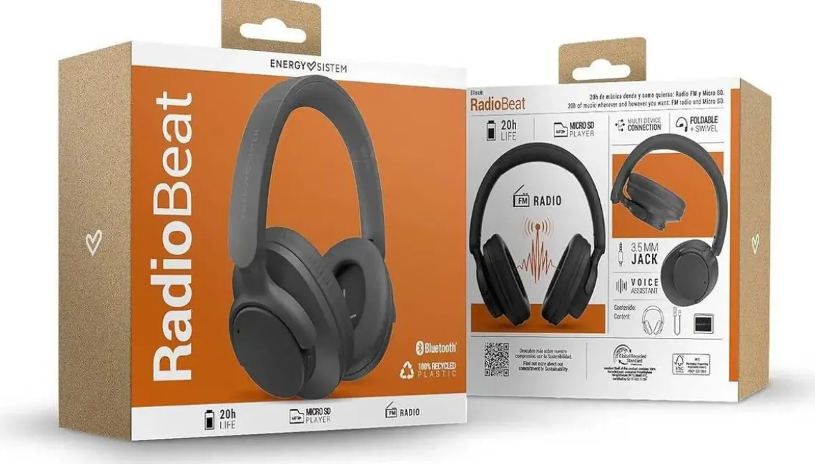 Auriculares Bluetooth Plegables Radiobeat ENERGY SISTEM 45974