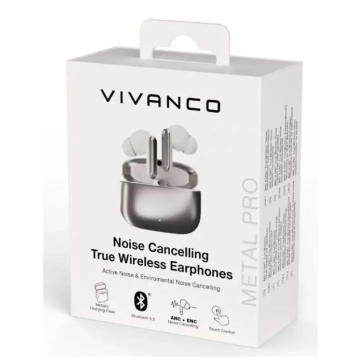 Auricular VIVANCO Metal Pair Pro Plata 63993