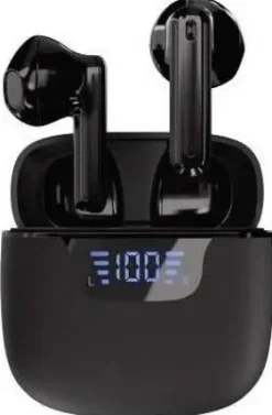 Auricular VIVANCO True Wireless Display Led Negro Micro 63991