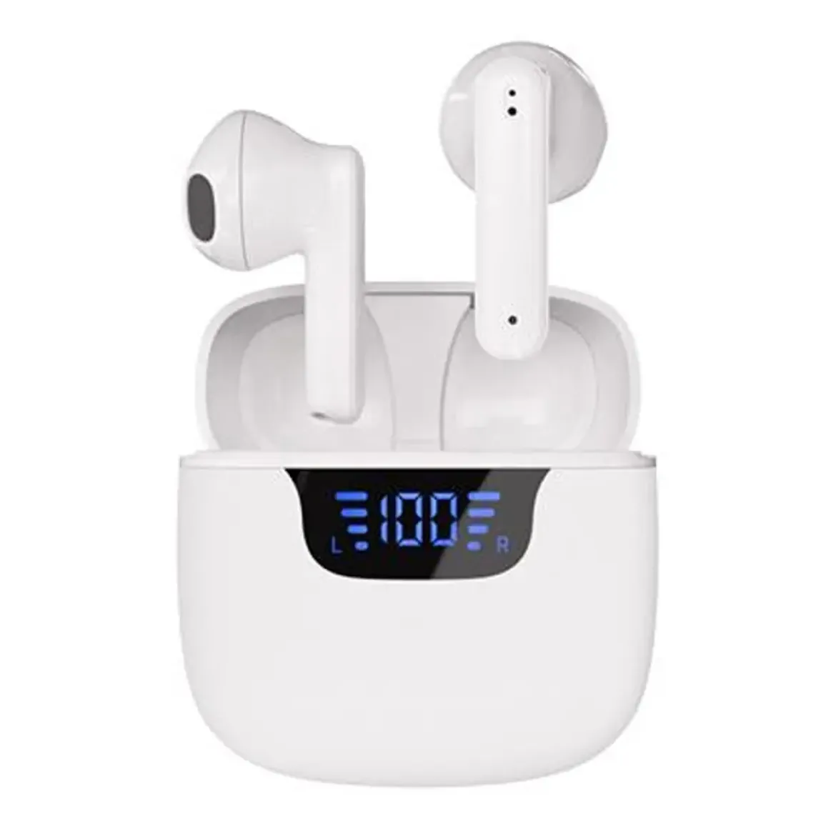 Auricular VIVANCO True Wireless Display Led Blanco Micro 63990
