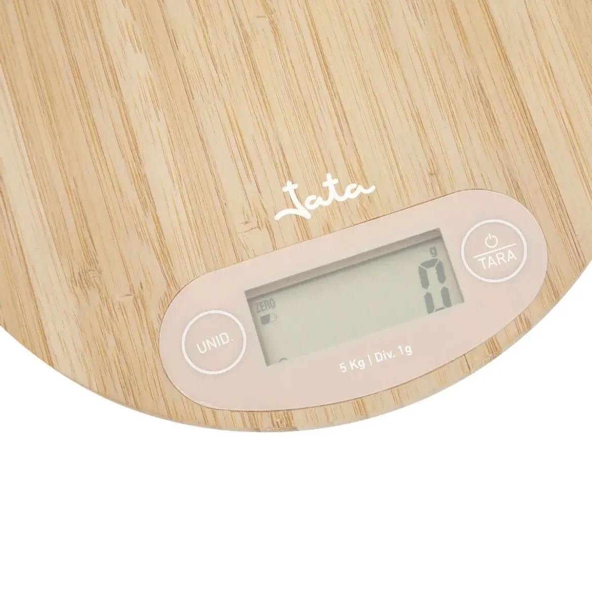 Balanza Electrónica JATA bambú 5kg HBAL1110