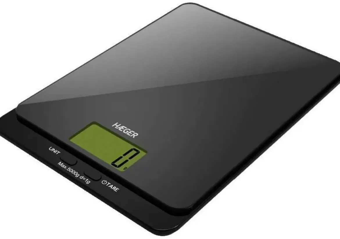 Balanza HAEGER Cocina Digital Dark Glass KS005007A