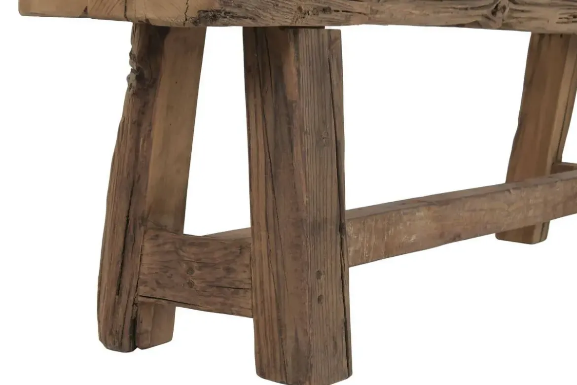 Banco de Madera Reciclada Rústico Color Marrón MB-224030
