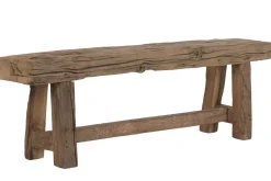 Banco de Madera Reciclada Rústico Color Marrón MB-224030