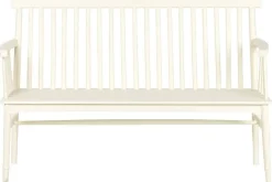 Banco en Madera de Mango y MDF color Crema 153 cm MB-223566