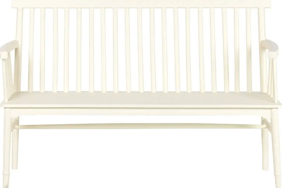 Banco en Madera de Mango y MDF color Crema 153 cm MB-223566