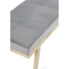 Banqueta Tapizada con Terciopelo Gris GABAR 8110