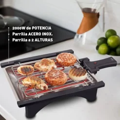 Barbacoa Eléctrica JATA BQ95 2000W Desmontable sin Humos