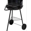 Barbacoa Redonda Carbon Negra Portatil X85000070