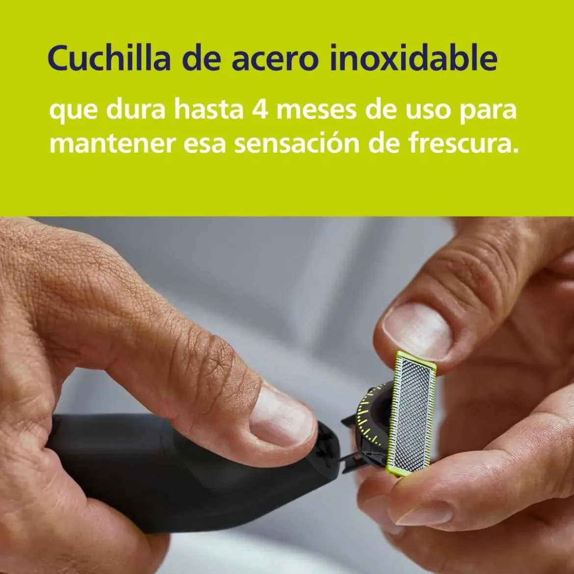 Barbero Recortador Philips OneBlade Pro Cara y Cuerpo Cuchilla 360 Peine-guía 12 longitudes QP6542/15