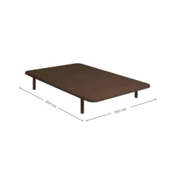 Base Tapizada Transpirable 150x200 cm color Wengue DL12084