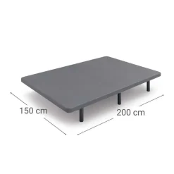 Base tapizada 150x200 color Gris DSUEÑOS BT-205