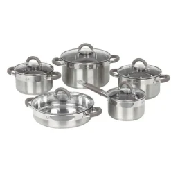 Batería de Cocina Acero Inoxidable 5 Piezas JATA-H BC10