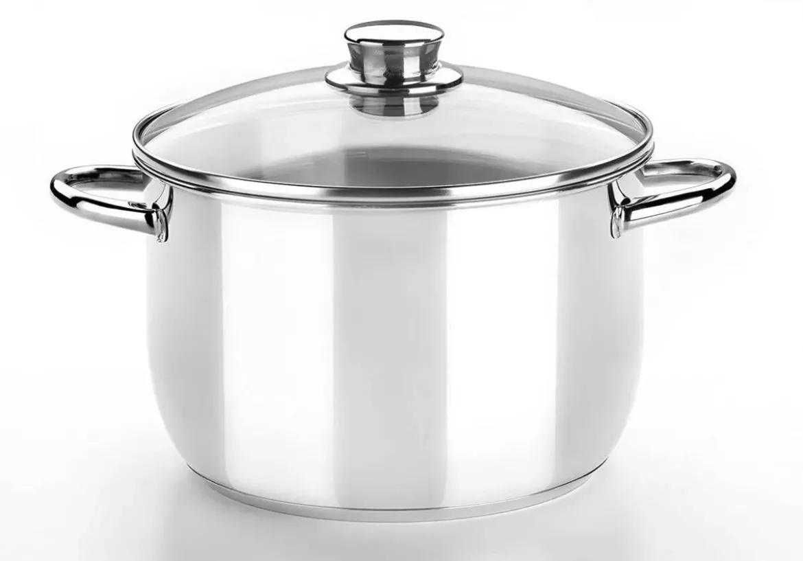 Batería de cocina con tapa de cristal 4 piezas MONIX M450002