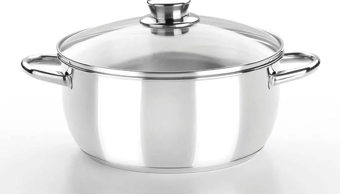 Batería de cocina con tapa de cristal 4 piezas MONIX M450002
