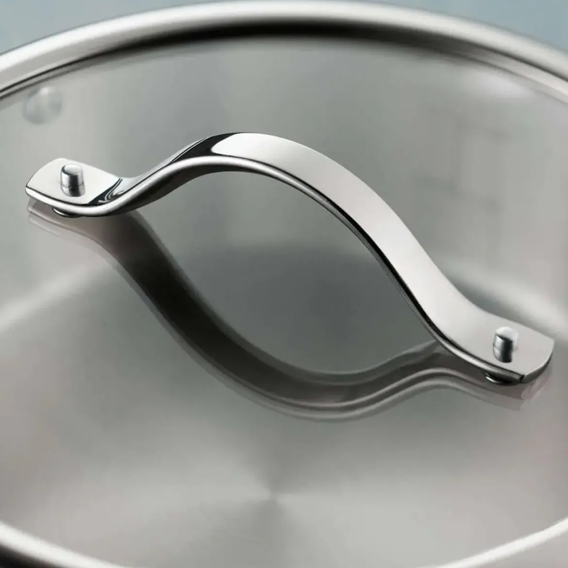 Batería de Cocina 4 Piezas Acero Inoxidable Tramontina TEMPO