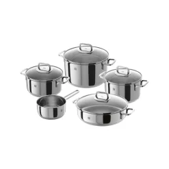 Batería de Cocina 5 Piezas de Acero Inoxidable QUADRO