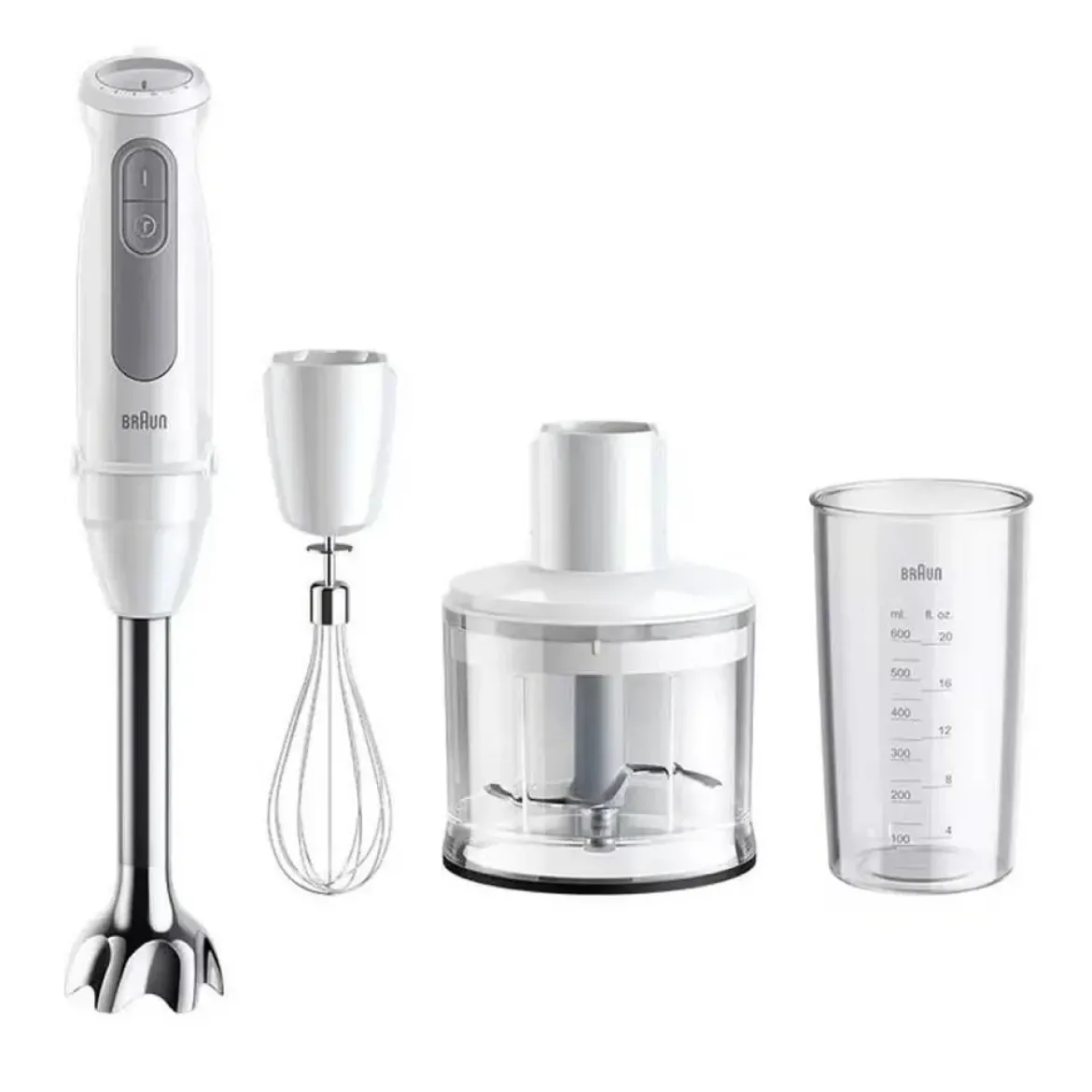 Batidora de Mano Braun MQ 50236 M Minipimer 5 + 2 Botellas de Aceite