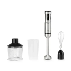 Batidora de Mano 1500W Acero Inox Turbo con Vaso Picador ORBEGOZO BT5015