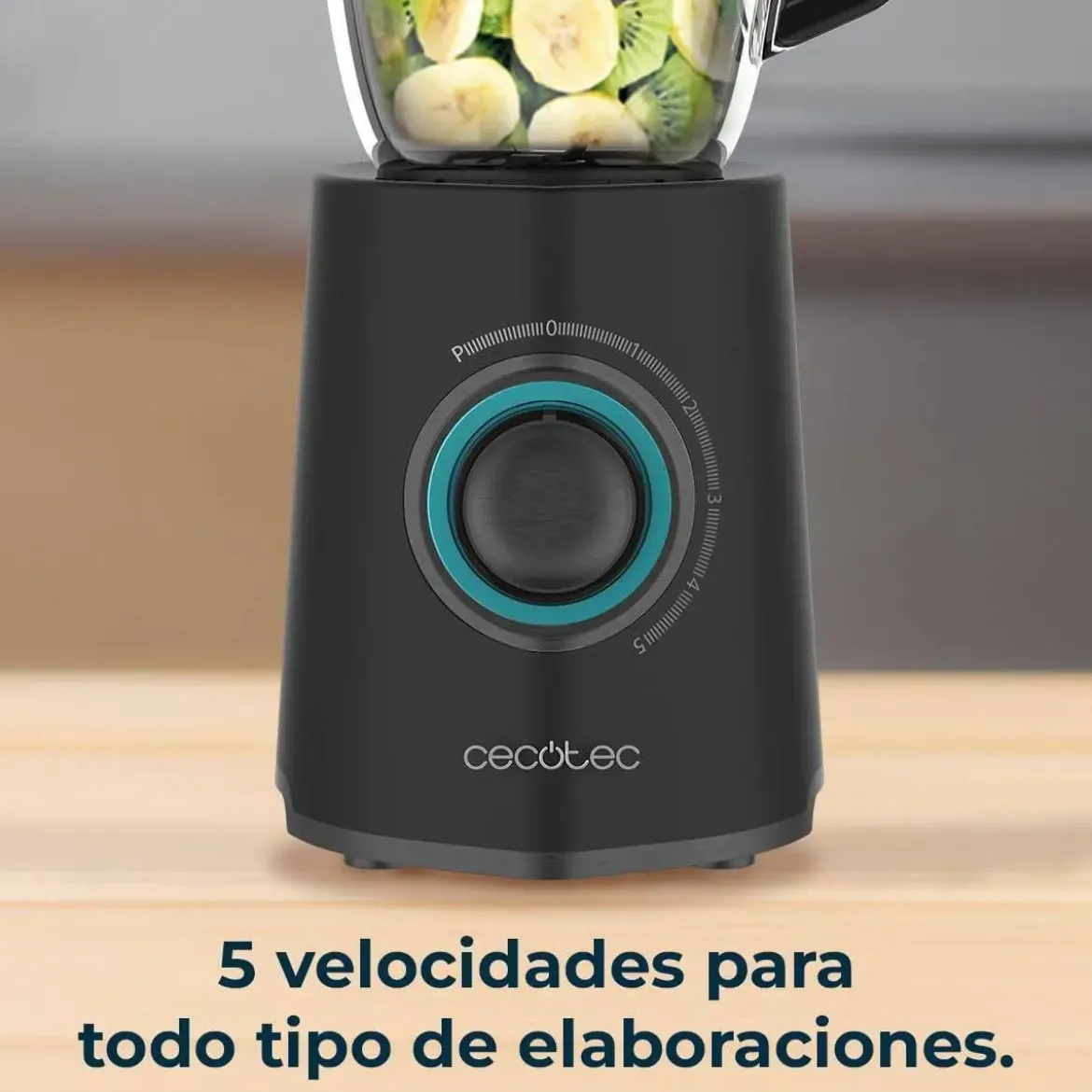 Batidora de Vaso 2300W Power Black Titanium 2300MAX MIX GO CECOTEC 4392