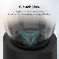 Batidora de Vaso 2300W Power Black Titanium 2300MAX MIX GO CECOTEC 4392