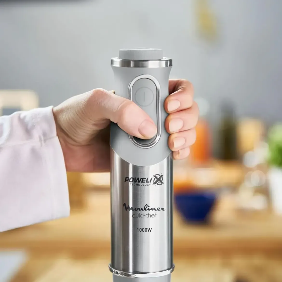 Batidora MOULINEX 1000w Quickchef con Vaso Medidor Gris DD65AD10