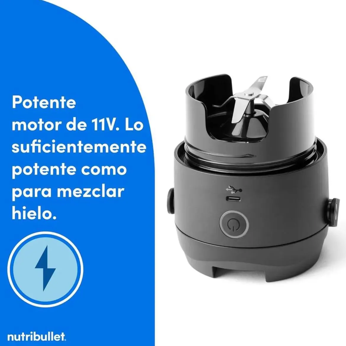 Batidora Nutribullet Flip 11.1V vaso 590ml USB-C NBP016B