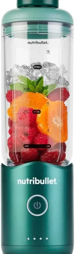 Batidora Personal Portátil Recargable Acero Inox NBP013GR