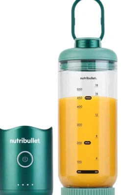 Batidora Personal Portátil Recargable Acero Inox NBP013GR