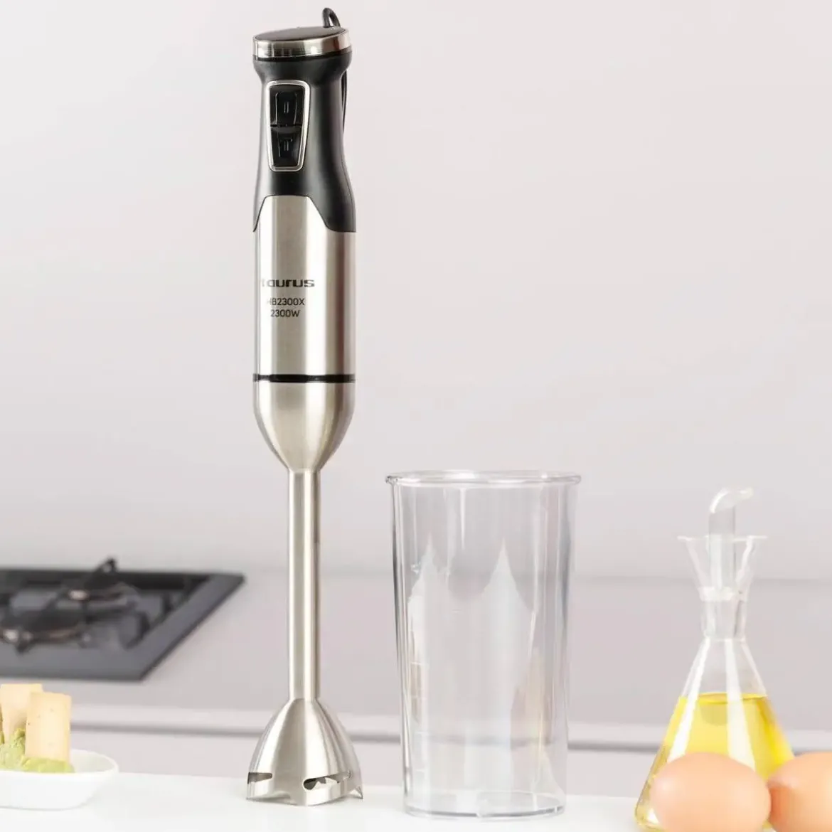 Batidora Picadora Taurus 2300W Full Inox con Función Turbo HB2300X