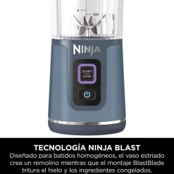 Batidora Portátil Recargable con Vaso 530 ml NINJA BLAST Azul BC151EUNV
