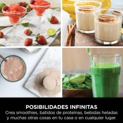 Batidora Portátil Recargable con Vaso 530 ml NINJA BLAST Azul BC151EUNV