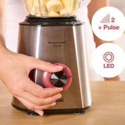 Batidora SOLAC Vaso 1500 W 1,5 L Inox BV5728