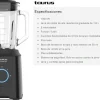 Batidora Taurus Prior Glass 1500W vaso cristal 1.5L pica hielo 912475000