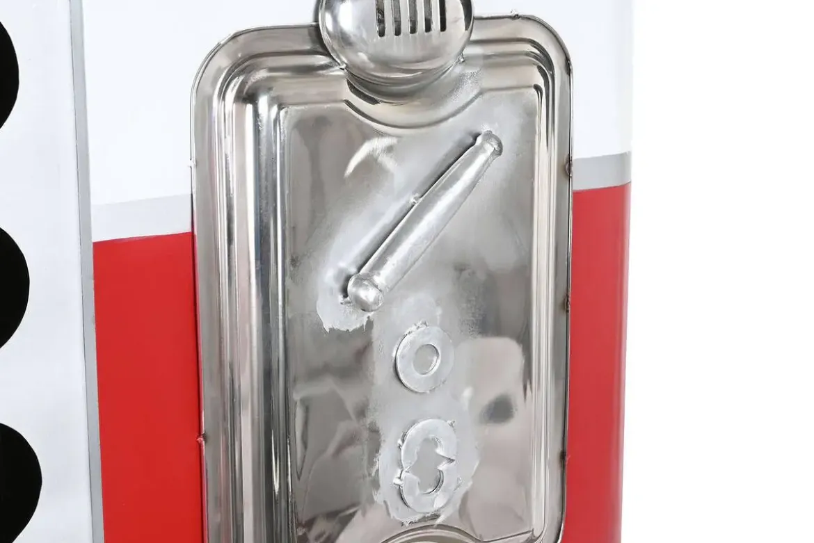 Botellero de Hierro Vintage Rojo Desgastado MB-205015