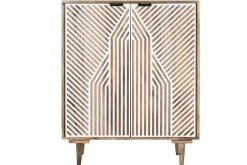 Botellero de Madera de Mango Blanco MB-212184