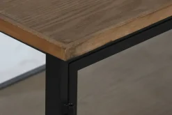 Botellero de Pared Industrial en Madera y Metal con Cristal MB-215977